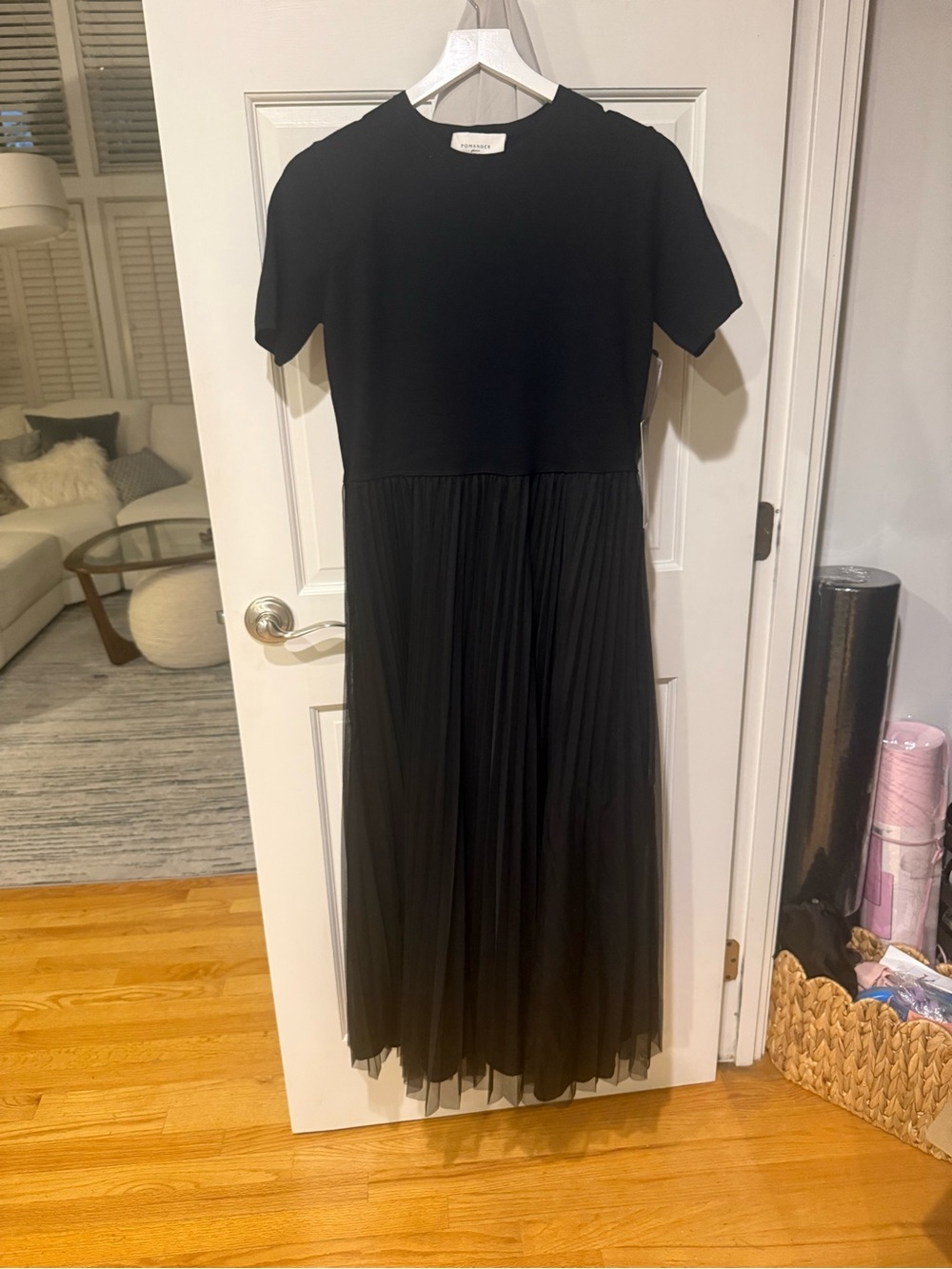 Pomander Place Black Midi Tulle Dress - Picture 7 of 7